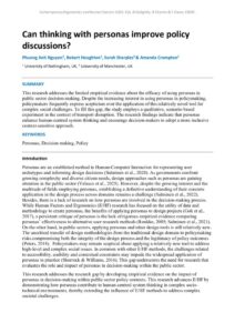thumbnail of Can thinking with personas improve policy discussions