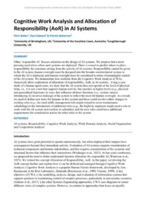 thumbnail of Cognitive Work Analysis and Allocation of Responsibility