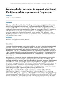 thumbnail of Creating design personas to support a National Medicines