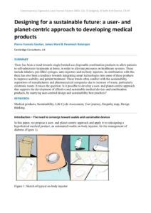 thumbnail of Designing for a sustainable future a user- and planet-centric approach to developing medical products