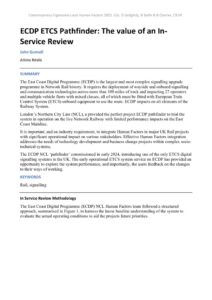 thumbnail of ECDP ETCS Pathfinder The value of an In-Service Review