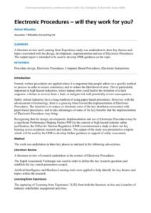 thumbnail of Electronic Procedures – will they work for you
