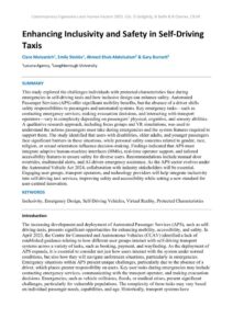 thumbnail of Enhancing Inclusivity and Safety in Self-Driving Taxis