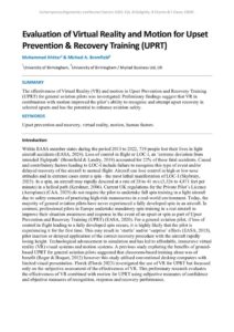 thumbnail of Evaluation of Virtual Reality and Motion for Upset Preven