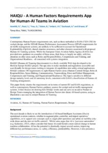 thumbnail of HAIQU – A Human Factors Requirements App for Human-AI Teams in Aviation