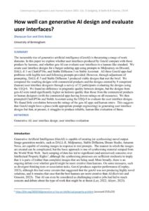 thumbnail of How well can generative AI design and evaluate user interfaces