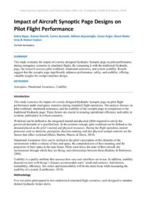 thumbnail of Impact of Aircraft Synoptic Page Designs on Pilot Flight Performance