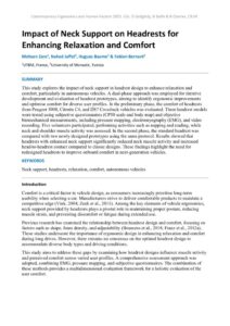 thumbnail of Impact of Neck Support on Headrests for Enhancing Relaxation and Comfort