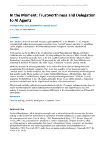 thumbnail of In the Moment trustworthiness and delegation to AI Agents