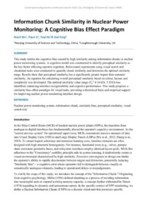 thumbnail of Information Chunk Similarity in Nuclear Power Monitoring
