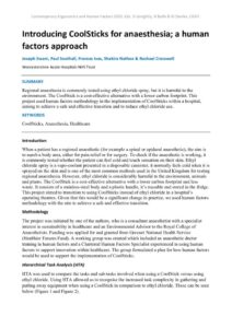 thumbnail of Introducing CoolSticks for anaesthesia a human factors approach