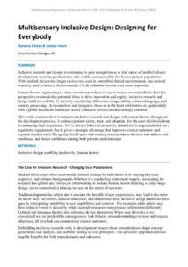 thumbnail of Multi-Sensory Inclusive Design Designing for every body