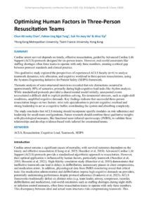 thumbnail of Optimising Human Factors in Three-Person Resuscitation Te