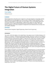thumbnail of The Digital Future of Human Systems Integration