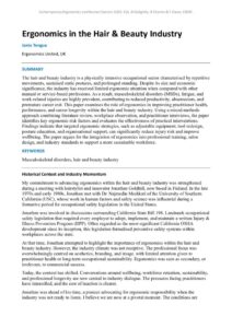 thumbnail of The Effects of Ergonomics in the Hair & Beauty Industry