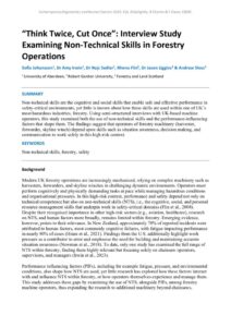 thumbnail of “Think Twice, Cut Once” Interview Study Examining Non-Tec