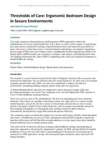 thumbnail of Thresholds of Care Ergonomic Bedroom Design in Secure Env