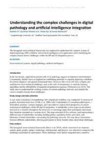 thumbnail of Understanding the complex challenges in digital pathology and artificial intelligence integration (1)